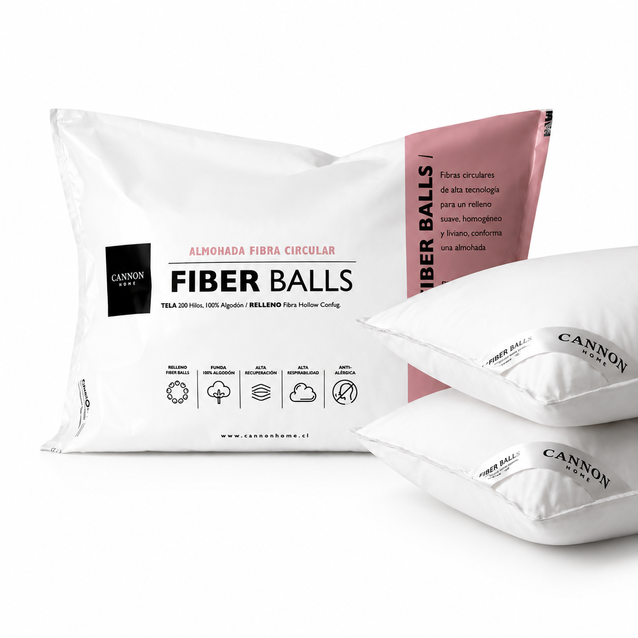 Almohada Fiber Balls Cannon